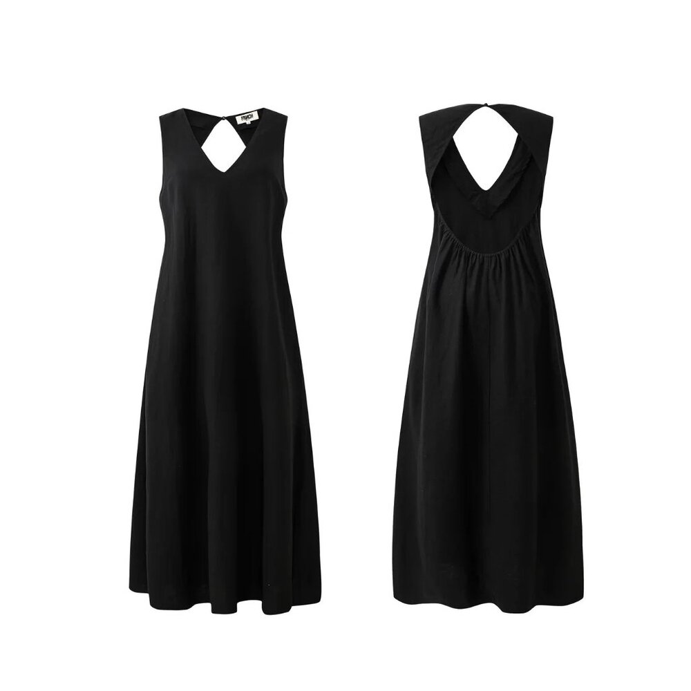 FRNCH Nahya Dress Black - Picture 4 of 12